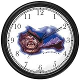 Icon's of Nepal Wall Clock by WatchBuddy Timepieces (Black Frame)