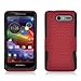Eagle Cell PHMOTXT901NTBKRD Progressive Hybrid Protective Gummy TPU Mesh Defense Case for Motorola Electrify M XT901 - Retail Packaging - Black/Red
