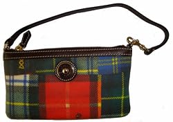 Dooney & Bourke Wristlet Large Slim Brown T'Moro