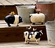 3 Assorted Farm Animals on Stone Garden Statuary