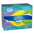 Tampax Pearl Plastic Triple Pack, Light/Regular/Super Absorbency, Unscented Tampons, 50-Count Boxes