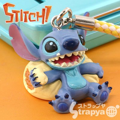 【ご当地！】ディズニー　スティッチ 横浜限定　根付けストラップ ブタまん