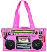 Loop NYC Audio Couture Neon Pink Boombox Bag with Speakers!