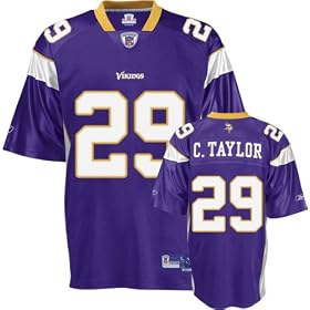 Chester Taylor Purple Reebok NFL Premier Minnesota Vikings Jersey