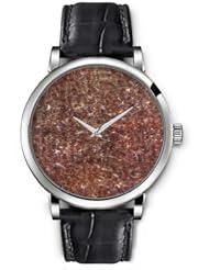 SPRAWL Aanalog Fashion Series Silver Ladies Watches of Genuine Black Leather Strap,Unique Wrist Watch for Women Girls Designed with fluff cafes