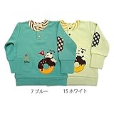 【SiShuNon/シシュノン】パンダドーナッツリブトレーナーパンダ ドーナッツ リブ トレーナー 90 7 ブルー