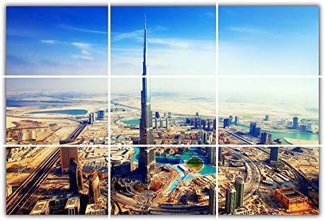 Burj Khalifa Dubai Tower Poster Large Print Giant Wall Art w1