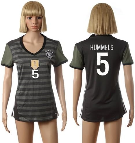 Euro CUP 2016 Germany 5# HUMMELS Women soccer jerseys Away short-sleeved shirt