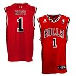 Derrick Rose Jersey: adidas Red Replica #1 Chicago Bulls Jersey