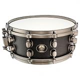 Mapex Premium Series Black Panther Birdseye Maple Snare Drum, Flat Black 14X5.5 Inches