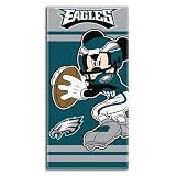 BSS - Philadelphia Eagles NFL Mickey QB Beach Towel (30in x 60in)