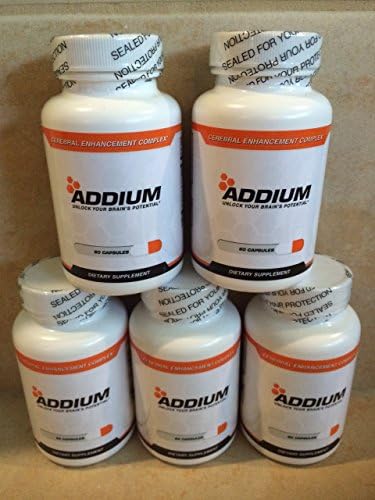 Addium - Limitless Pill - Cerebral Enhancement Complex - *NEW/IMPROVED FORMULA 60 CAPS PER BOTTLE* (5)