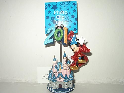 Walt Disney World 2014 Sorcerer Mickey Fantasy Land Castle Photo Clip Frame - Disney Parks Exclusive