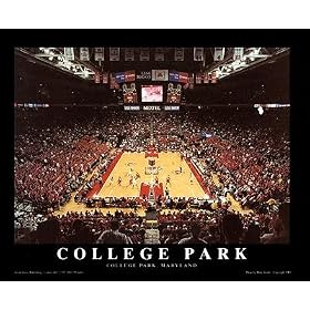 College Park Maryland - Comcast Center by Mike Smith. Art Print Poster FRAME IT.. 28 inches width by 22 inches height. Highest Quality Art Poster Print</title