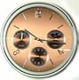 Moderno Clock, Thermometer, Hygrometer by Rhythm Clocks