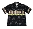 HAWAIIAN MEN'S TIKI FLOWERS BORDER DESIGN SHIRT