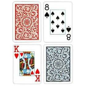  Copag Poker Size Jumbo Index 1546 Playing Cards (Blue Red Setup)