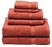 Pike Street 100% Egyptian Cotton 725-Gram 6-Piece Towel Set, Terracotta