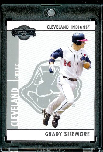2008 Topps Co-Signers # 5 Grady Sizemore - Cleveland Indians - Premium Baseball Card in Protective Screw Down Display
