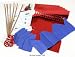 Kitchen & Housewares : Make your own Christmas Cracker Pack - Metallic Red 6 pack