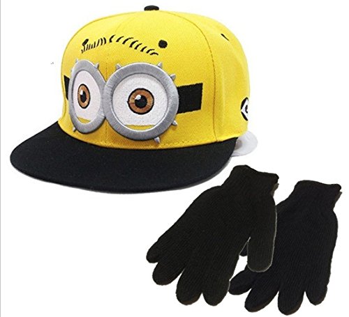 怪盗グルーのミニオン危機一発 帽子 黒手袋セット キャップ コスチューム用小物 ハロウィン パーティー イベント などに [並行輸入品]
