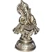 Ganesha Brass Statue Playing Hormonium