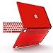 IBENZER Compatible with MacBook Pro 13 Inch Case 2015 2014 2013 end 2012 A1502 A1425, Hard Shell Case with Keyboard Cover for Old Version Apple Mac Pro Retina 13, Red, MMP13R-RD+1