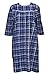 Women's Adaptive Flannel Backwrap Gown - Blue Plaid