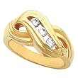 14K Yellow Gold Diamond Three-Stone Ring - 0.20 Ct.