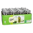 Ball Wide Mouth Quart Jars with Lids and Bands, Set of 12