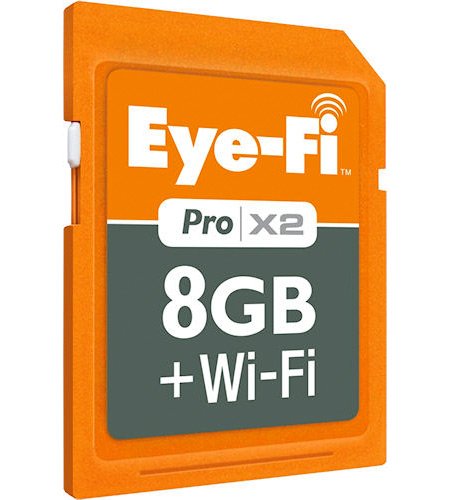 Eye-Fi Pro X2 8 GB Class 6 SDHC Wireless Flash Memory Card EYE-FI-8PC