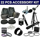 22 Pcs Kit for KODAK EASYSHARE P880, Includes: 58MM 2.0X High Definition Te ....