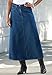Roamans Women's Plus Size Perfect Denim A-Line Skirt