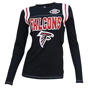 Women's NFL Team Long Sleeve T-Shirt (Atlanta Falcons, Medium)
