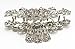 New Fashion Whites Austrian Crystal Silver Tone metal Flowers Hair clips pins claws 1