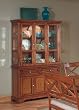 Contemporary Design Walnut Finish Buffet with Hutch