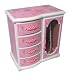 "Robin" Mele & Co. Girl's Glitter Daisy PLASTIC Musical Ballerina Jewelry Box