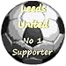 Leeds United No 1 Supporter**10cm Round Acrylic Coaster**