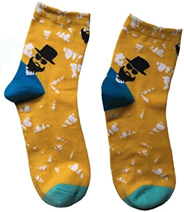 Comfortable Cotton Fashion Bright Yellow Socks One Pack