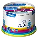 CD-R 700MB 48倍速 50枚 Verbatim フタロシアニン色素採用 SR80FP50V1