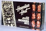 Hawaiian Host SELECTED WHOLE AND HALVES CHOCOLATE COVERED MACADAMIA NUTS GIFT BOX NET WT 16 OZ (453 g)