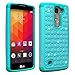 LG Escape 2 Case, LG Logos Case, LG Spirit Case, TAURI [Dual Layer] Studded Rhinestone Crystal Bling Hybrid Armor Case for LG Escape 2 / LG Logos / LG Spirit LTE - Mint
