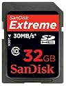 SanDisk 32GB Extreme SDHC Class 10 High Performance Memory Card (SDSDX3-032G, Bulk Package)