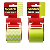 Scotch Decorative Shipping Packaging Tape, 1.88 x 500 Inches, 6 Rolls (141-PRTD7)