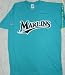 MLB Beckett #21 Marlins Jersey Tee Teal Heat Pressed X-Large