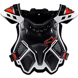 Alpinestars A-10 Mens Roost Deflector Dirt Bike Motorcycle Body Armor - Black Red One... by Alpinestars