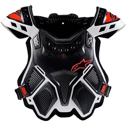 Alpinestars A-10 Men's Roost Deflector Dirt Bike Motorcycle Body Armor - Black/Red