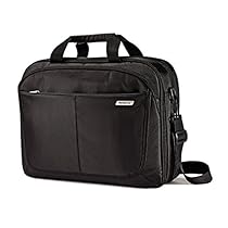 American Tourister Two Gusset Tsa Business Bag, Black, One Size
