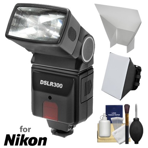 Precision Design DSLR300 High Power Auto Flash with Softbox plus Bounce