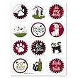 Pet Party Wine Glass Stickems - 24 Reusable Stickems